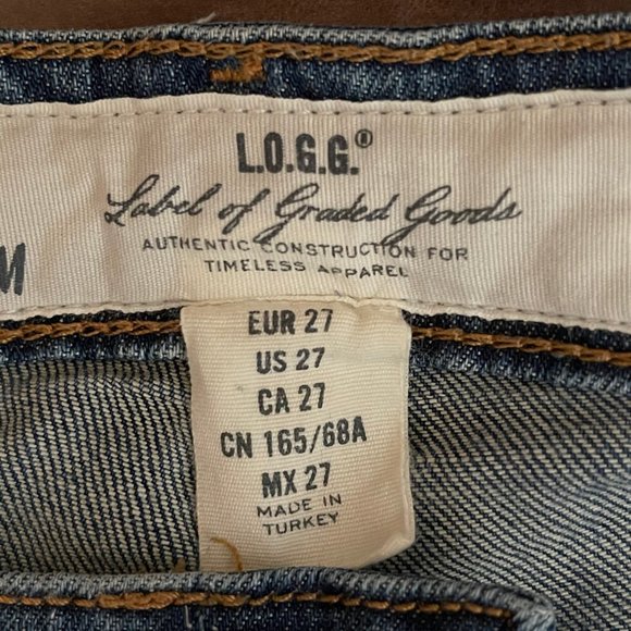 H&M Straight-leg Weathered Demin Jeans - size 27 - Picture 7 of 10